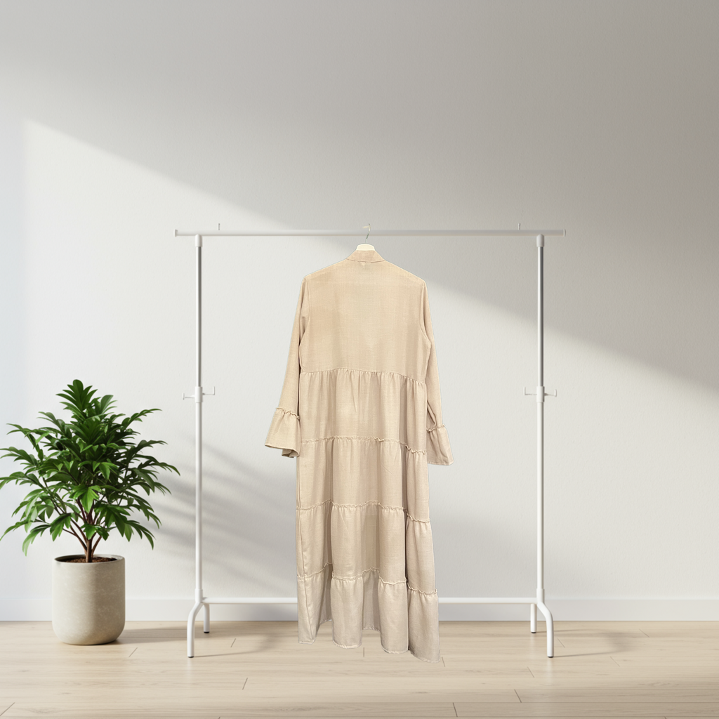 Linen-Style Summer Dress